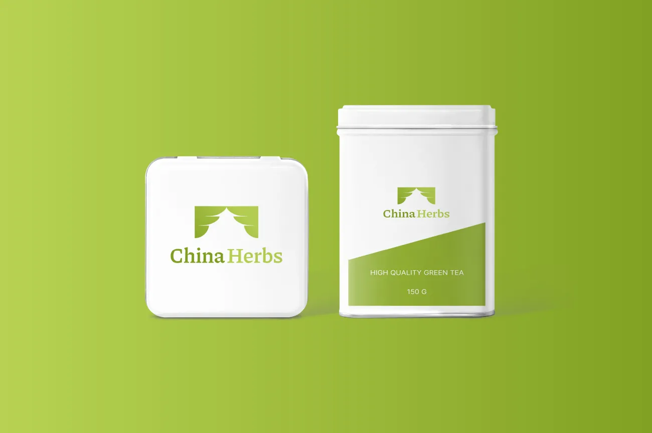 China Herbs Logo Design