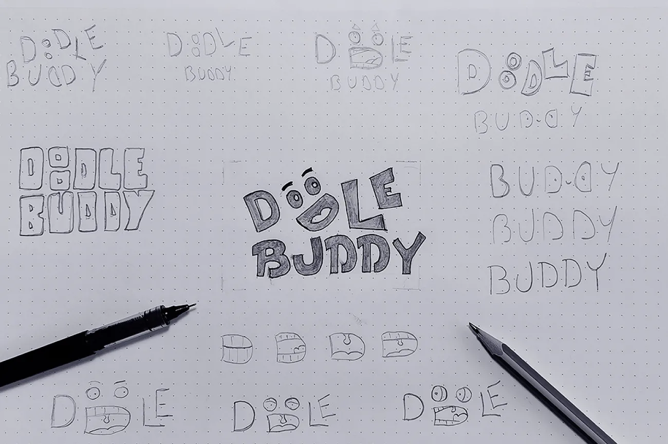 Doodle Buddy Logo Design