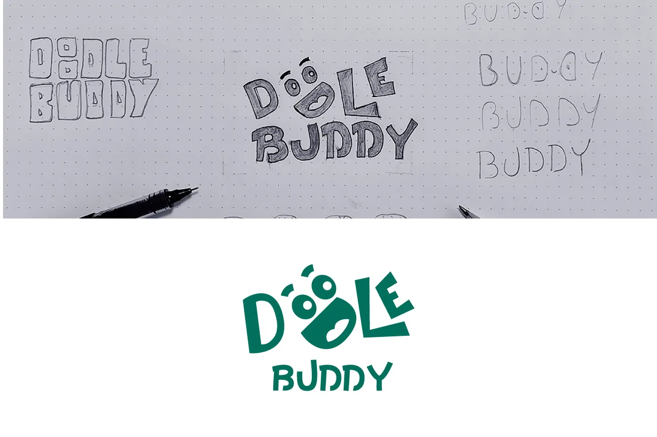 Doodle Buddy Logo Design