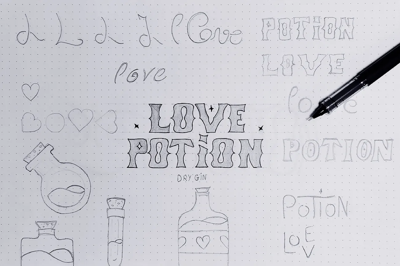 Love Potion Logo Design