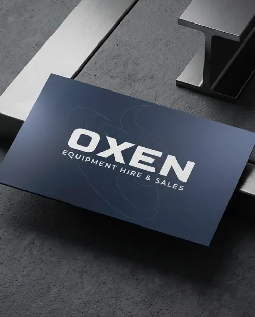 oxen equipment business card