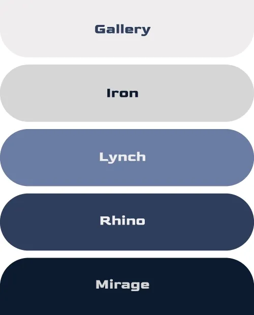 oxen equipment color palette