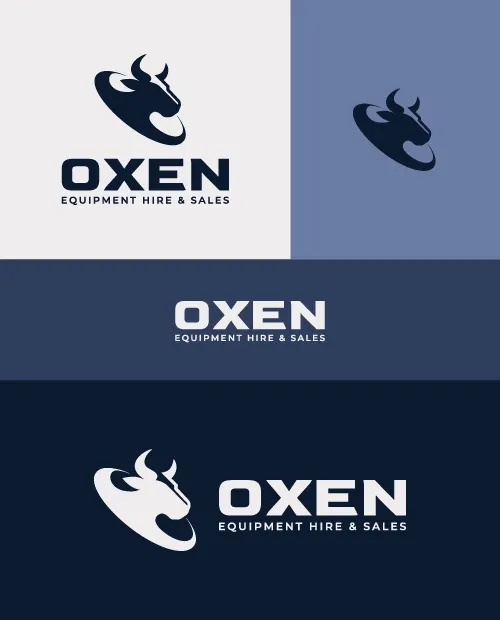 oxen equipment logo suite