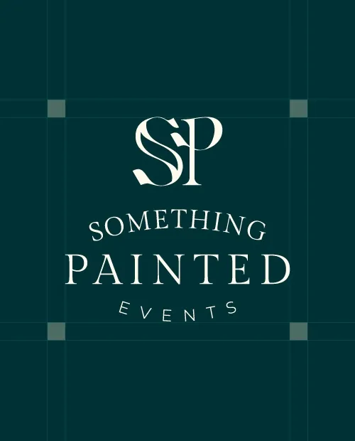 something painted events logo design