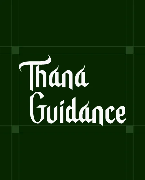 thana guidance wordmark logo design