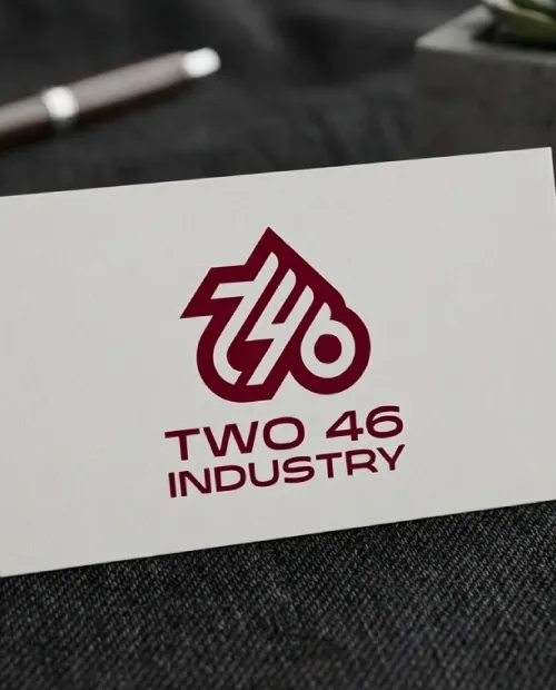 two 46 industry business card
